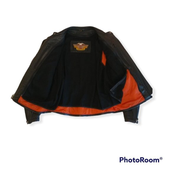 Women's Medium M Harley-Davidson Leather Jacket With Removable Liner - Picture 4 of 6